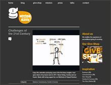 Tablet Screenshot of givingisallwehave.com